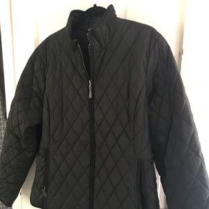 Eddie Bauer quilted black jacket